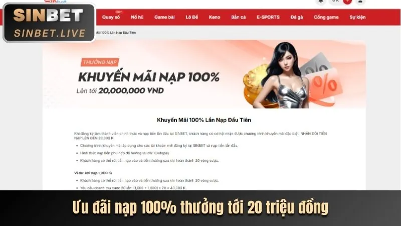 Tiền thưởng chào mừng kinh88